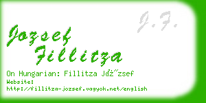 jozsef fillitza business card